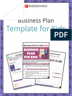Business Plan Template For Kids Sample