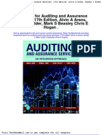 Test Bank For Auditing and Assurance Services 17th Edition Alvin A Arens Randal J Elder Mark S Beasley Chris e Hogan