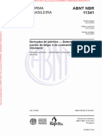 NBR 11341 - Derivados de Petróleo - Determinação Dos Pontos de Fulgor e de Combustão em Vaso Aberto Cleveland