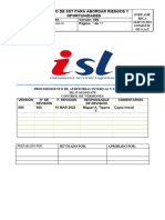 Isl-P-Sgsso-070 Proceso de SST para Abordar Riesgos y Oportunidades