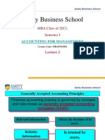 Amity Business School: MBA Class of 2013, Semester I