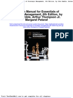 Solution Manual For Essentials of Strategic Management 6th Edition by John Gamble Arthur Thompson JR Margaret Peteraf