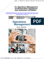 Test Bank For Operations Management 1e Mcgraw Hill Education Operations and Decision Sciences 1st Edition