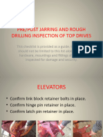 Pre and Post Jarring Inspection Procedure