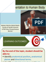 Chapter 2 General Orientation To Human Body and Basic Anatomical Terminology
