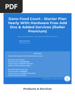 Dano Food Court - Starter Plan Yearly With Hardware Free Add Ons & Added Services (ISeller Premium)