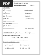 Revision Sheet Prim. 4