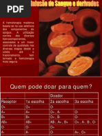 Aula - Infusão de Sangue e Derivados