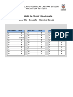 Gabarito Unespar 2016-2017 - Grupo 4