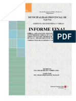 1.0 Memoria Descriptiva Informe Final Lirios