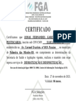 Certificado La Chapa