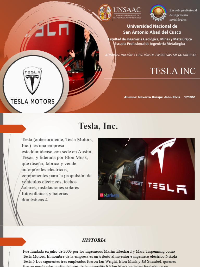 Tesla | PDF | Vehículo de motor | Transporte