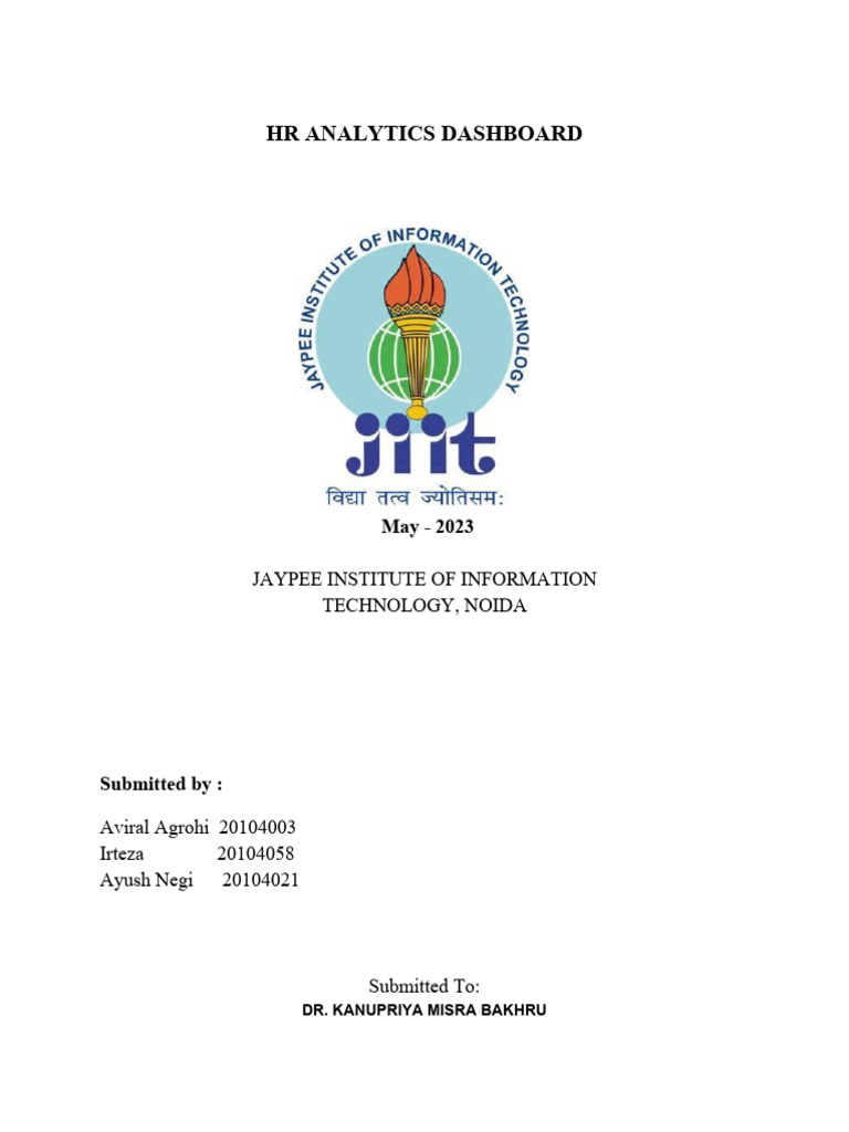 HR Analytics Dashboard | PDF | Histogram | Pie Chart