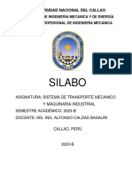 SILABO Transporte Mecanico y Maquinaria Industrial 2023-B