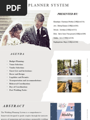 Wedding Planner Presentation Model