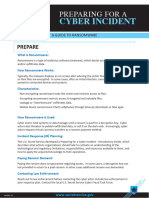 Preparing For A Cyber Incident - A Guide To Ransomware V 1.1
