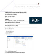 Cognos Analytics - How To Modify A Filter in A BI Report