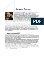 Dialectical Behavior Therapy 