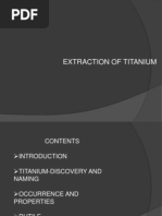 Download Powerpoint presentation on extraction of titanium by Luis Sahoo SN69001824 doc pdf