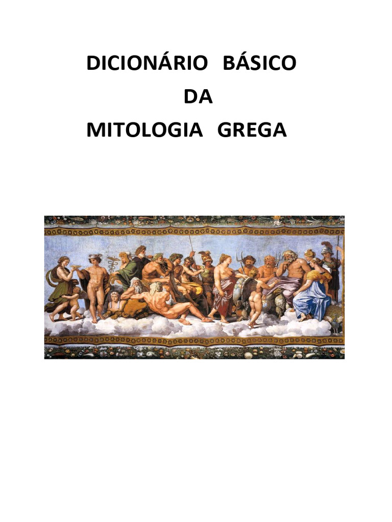 Dicionário Básico da Mitologia Grega | PDF | Mitologia grega | Guerra ...