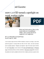 How Covid Turned Spotlight On Weak Worker Rights