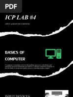 Icp Lab #4: Input and Output Devices