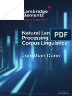 Jonathan Dunn - Natural Language Processing For Corpus Linguistics (2022, Cambridge) - Libgen - Li