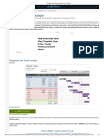 Diagrama de Gantt Simple de Vertex42