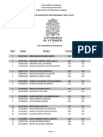 Candidatos a Matrículas de Honor 2023-1 Facul