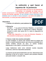 Camino A La Extinción Charla en Castellano EScontext