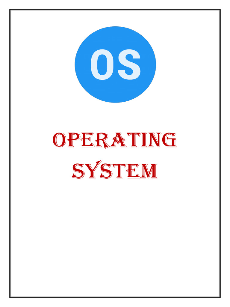 Operating System Handwritten Notes | PDF