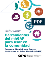 Manual - Herramientas Del MhGAP para Usar en La Comunidad