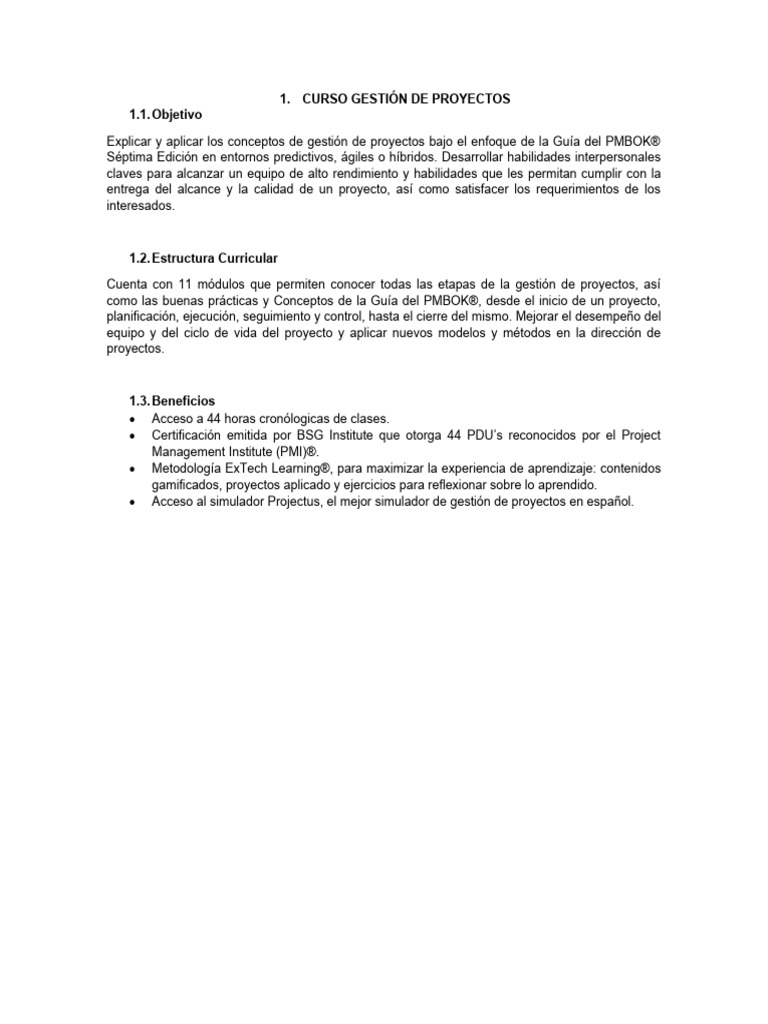 Resumen | PDF | Gestión de proyectos | Profesional en el manejo de ...