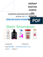 Chemistry Project Analysis On Shampoo