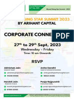 Arihant Capital Pre Conference Note Bharat Rising Star Summit 2023
