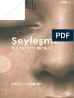 Axel Honneth - Şeyleşme Fol Kitap