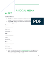 Activity 7 - Social Media Audit - Tagged