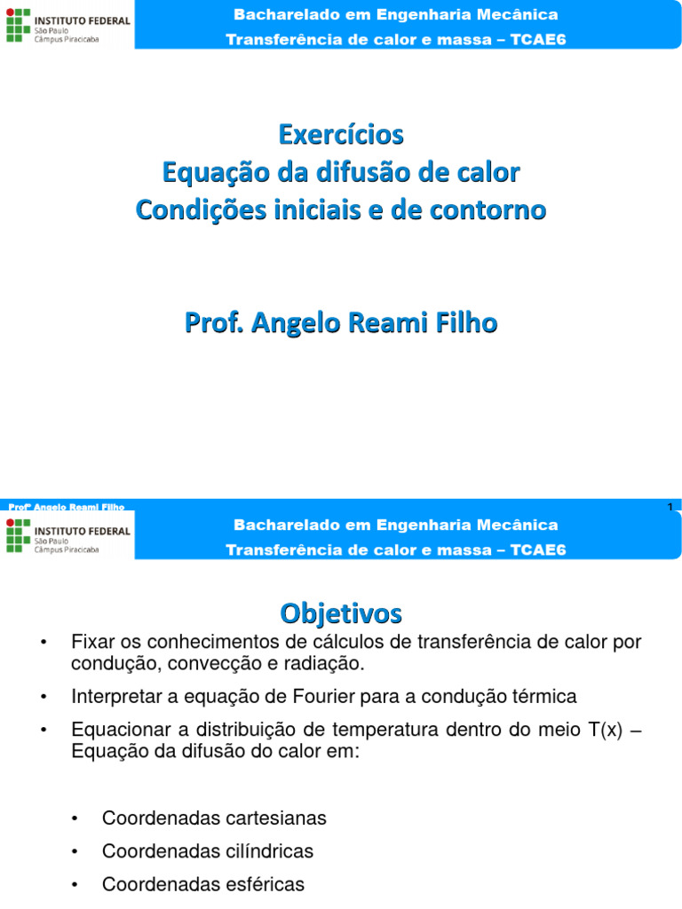Exercícios de Transferência de Calor e Massa | PDF | Condução térmica ...