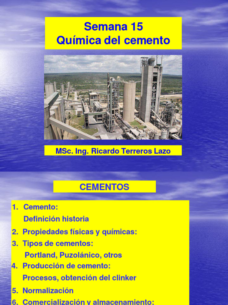 Clase 15 quimica del cemento pdf2go pdf cemento hormig n