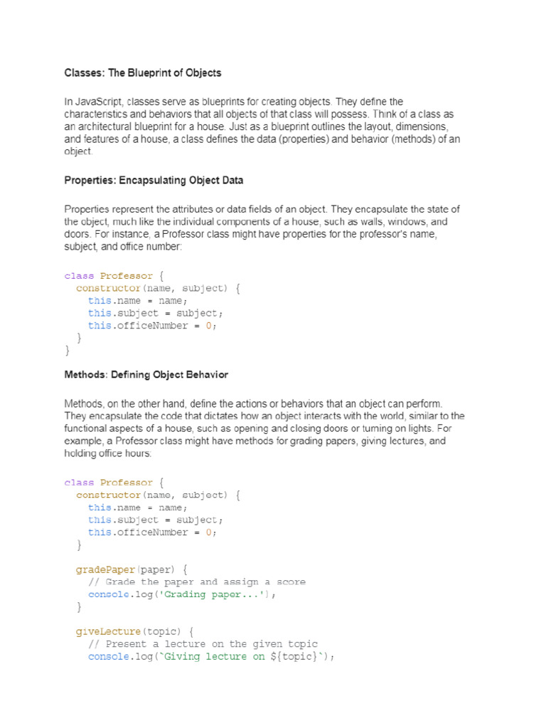 It Is JS OOP and Explanation-1 | PDF