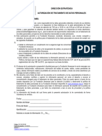 Dirección Estratégica Autorización de Tratamiento de Datos Personales Declaro Que He Sido Informado