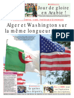 Alger Et Washington Sur La Même Longueur D'onde: Jour de Gloire en Arabie !