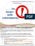 Attention, Danger: Non-Conformites: Exigences Normatives Relatives À La Gestion Des NO N-Conformites 1