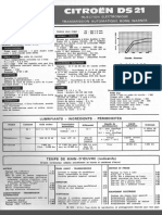 72 Fiche Technique Citroen Ds21 SM
