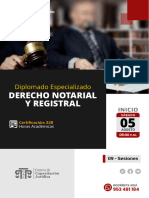 Derecho Notarial y Registral - Temario