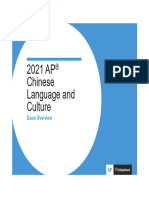 AP Chinese Language and Culture Exam Overview 2021