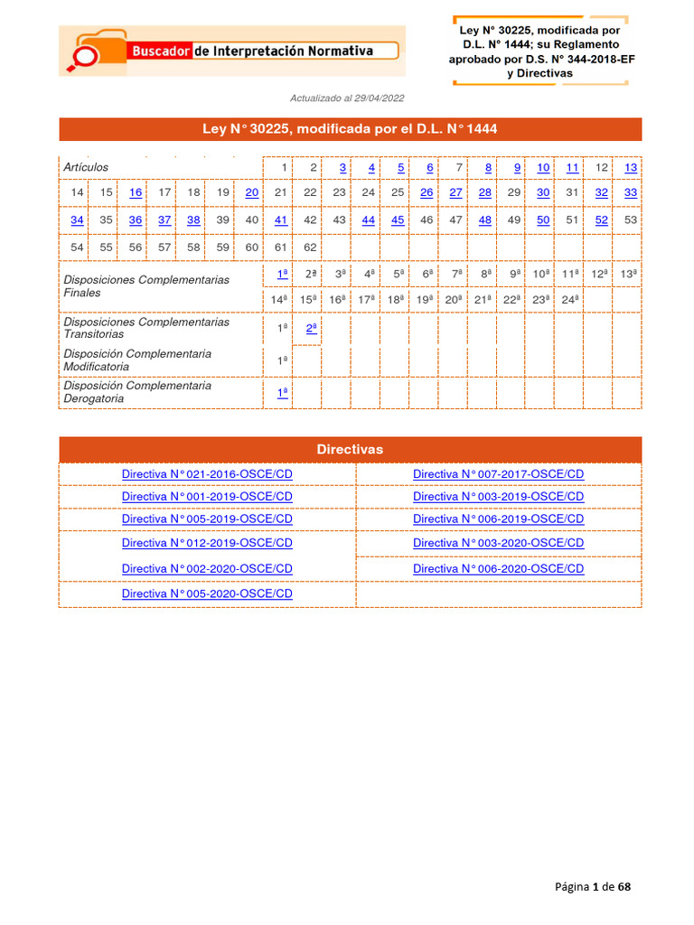 Buscador de Interpretación Normativa - Artículos de La Ley 30225 y ...