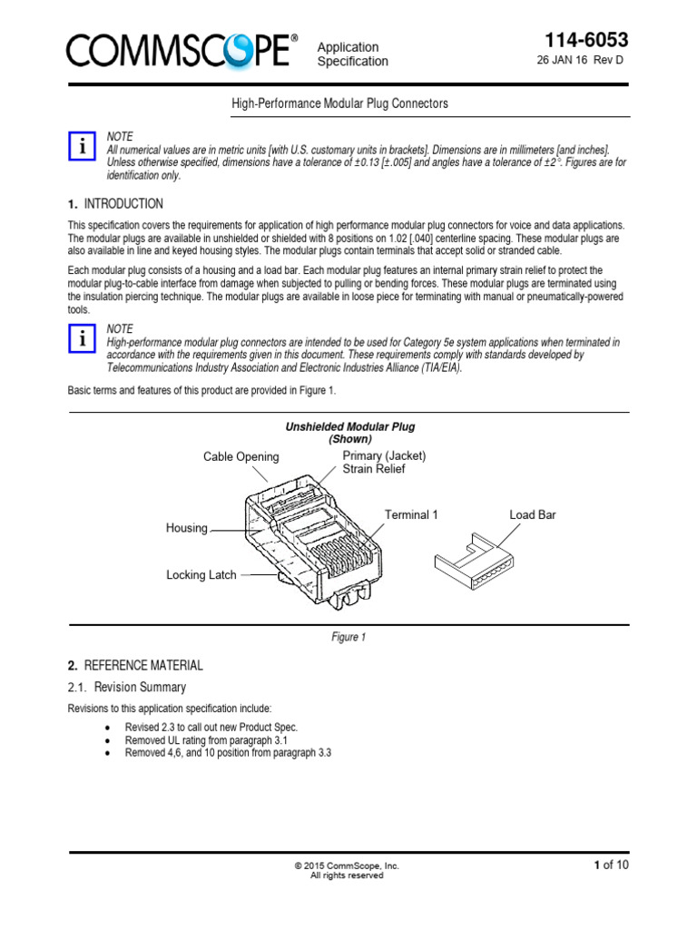 1146053 HighPerformance Modular Plug Connectors PDF Electrical