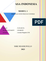 Modul Ajar Bahasa Indonesia - Perbedaan Jenis Fiksi Dan Nonfiksi - Fase E