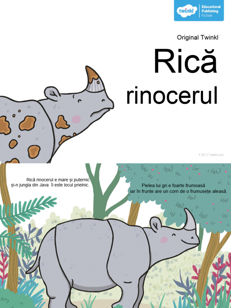 Rica Rinocerul - Poveste PowerPoint | PDF